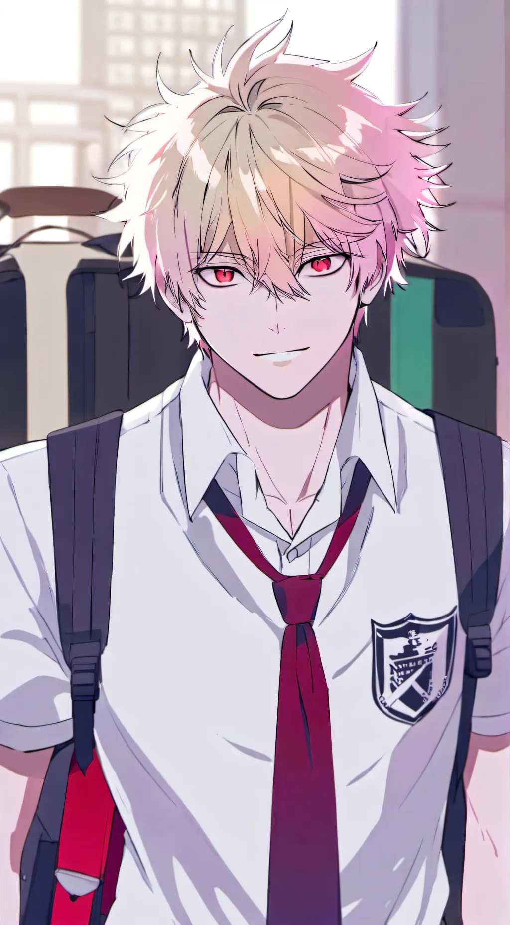 ai character: Bakugo Katsuki background