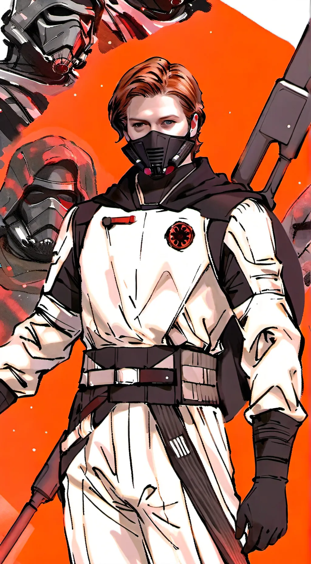 ai character: Old love starwars background