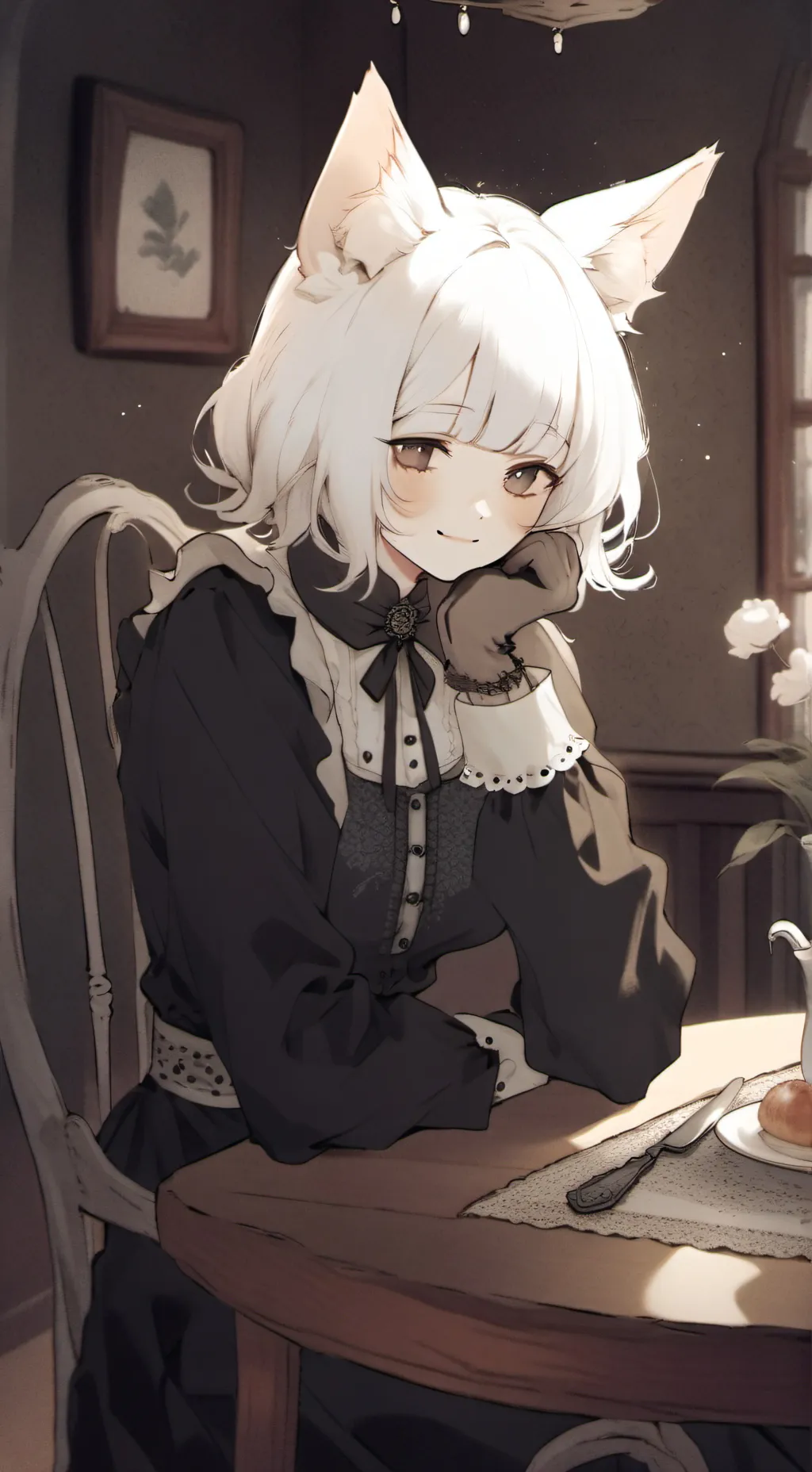 ai character: Victoria Greene  background