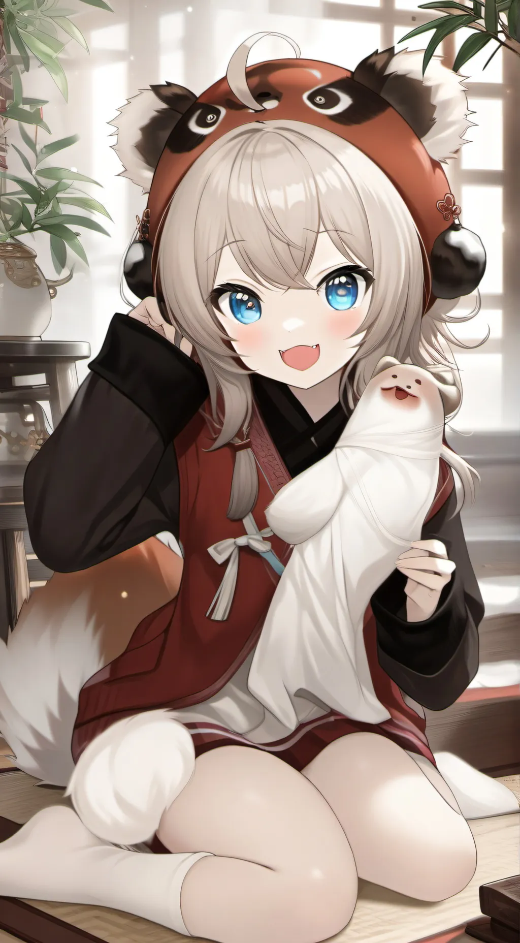 ai character: Russet Panda Spirit background