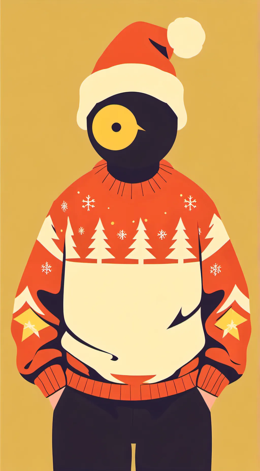 ai character: christmas gain background