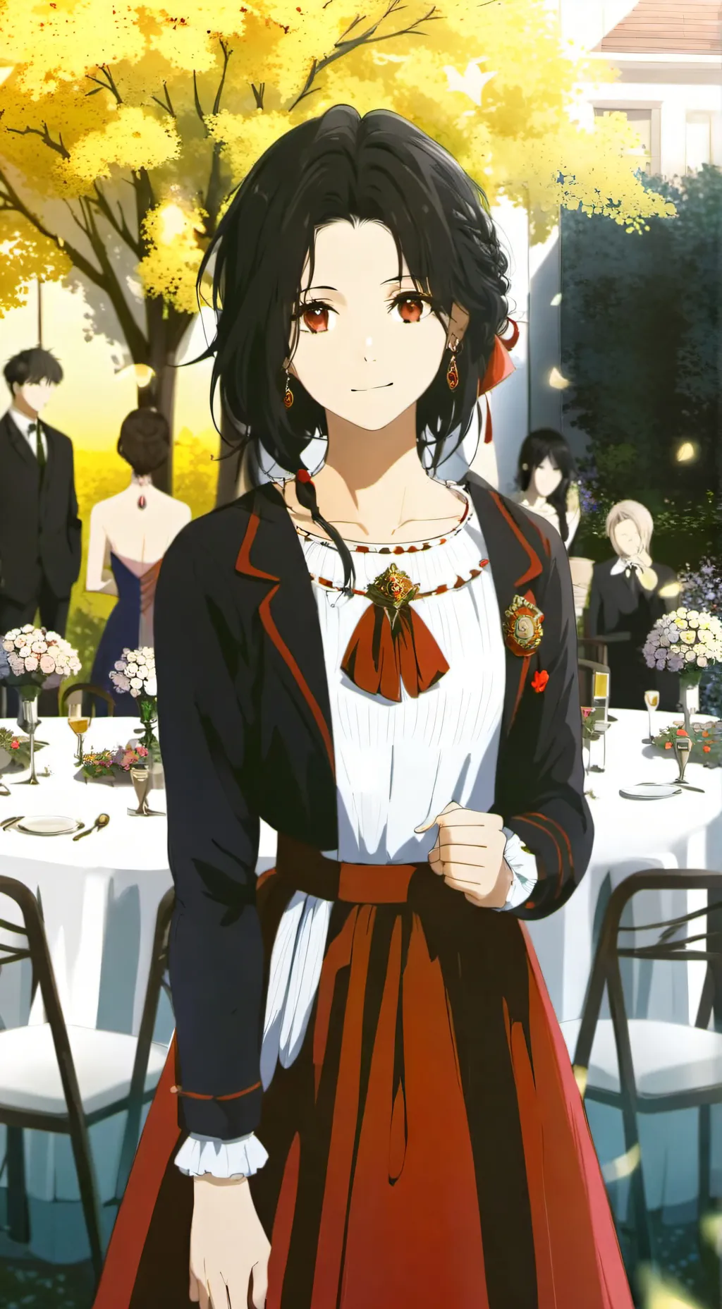 ai character: Ashley  background