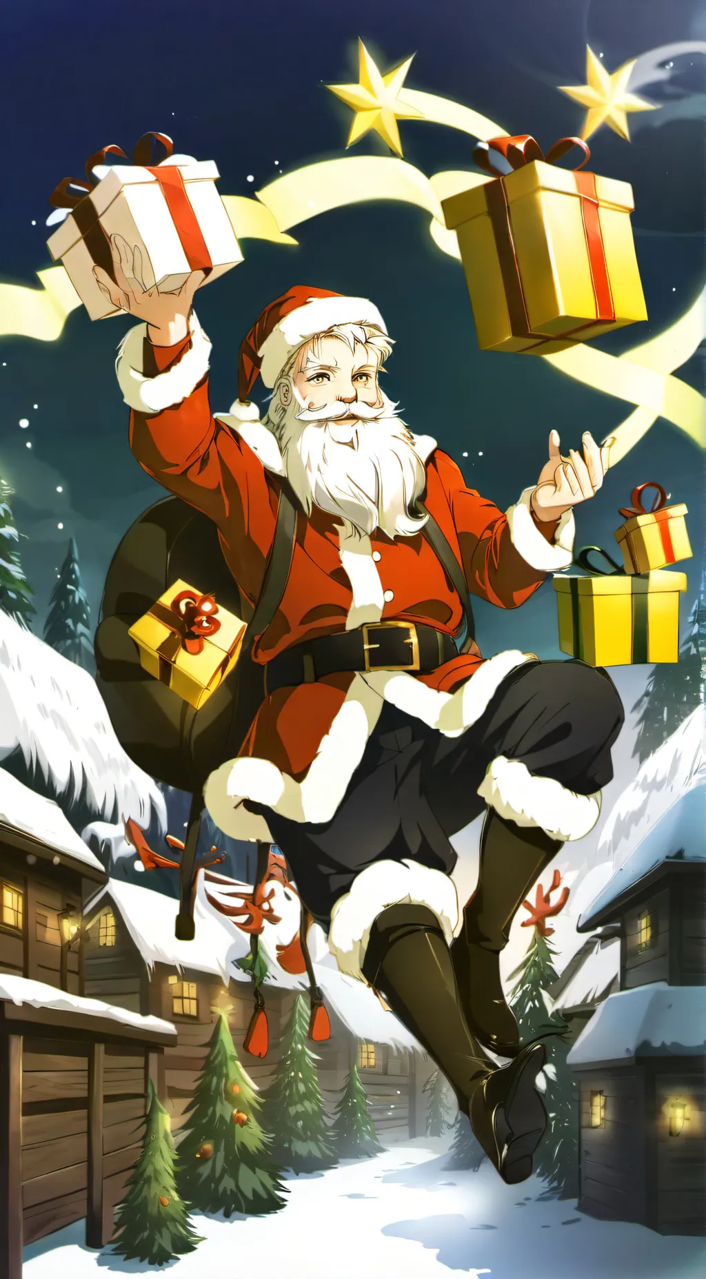 ai character: CHRISTMAS 2024 background