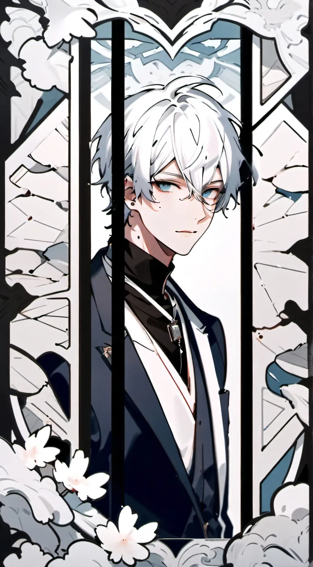 ai character: Dabi farewell  background