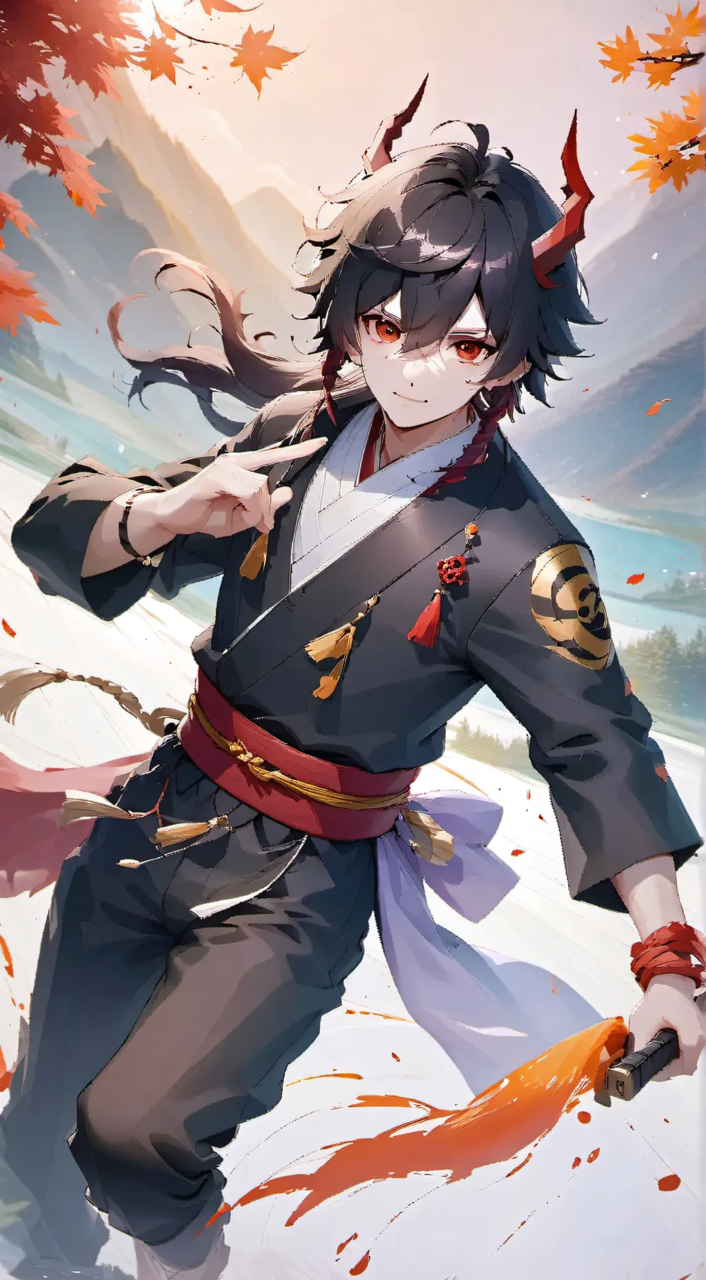 ai character: jjk fight background
