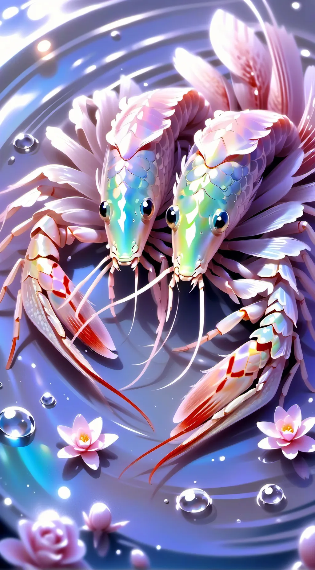 ai character: Shrimpo background