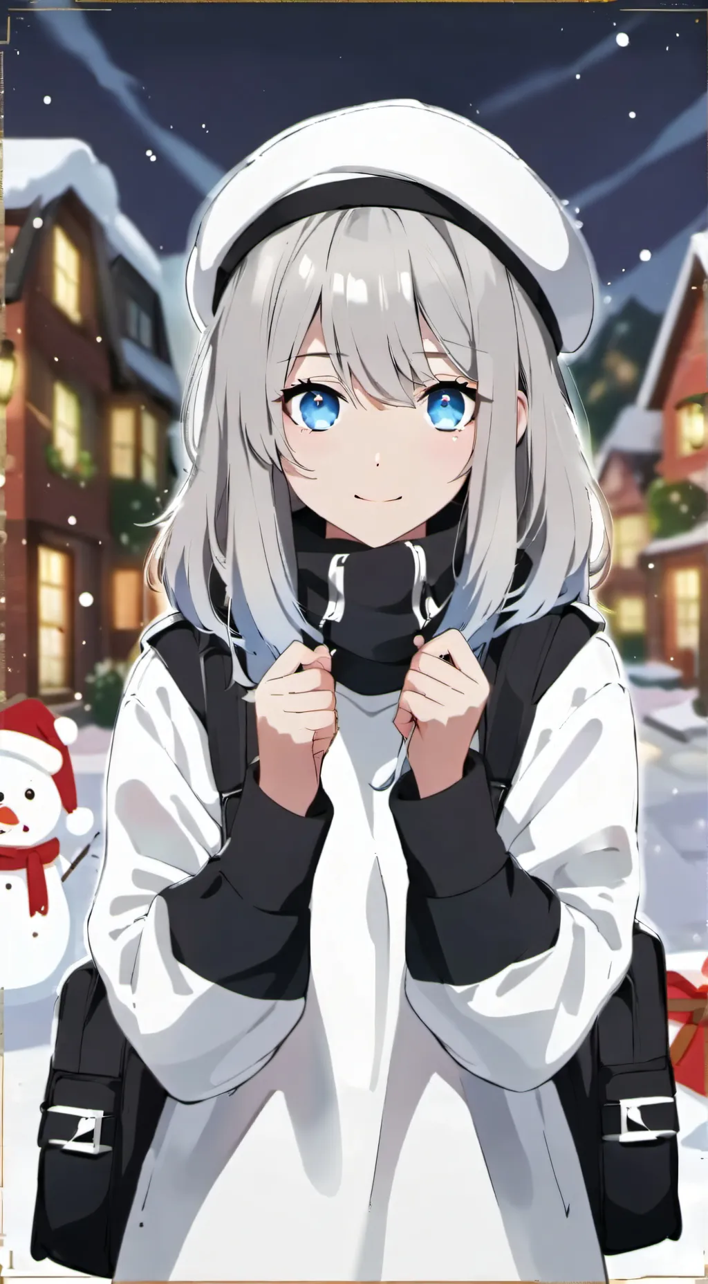 ai character: Sophia (Christmas) background