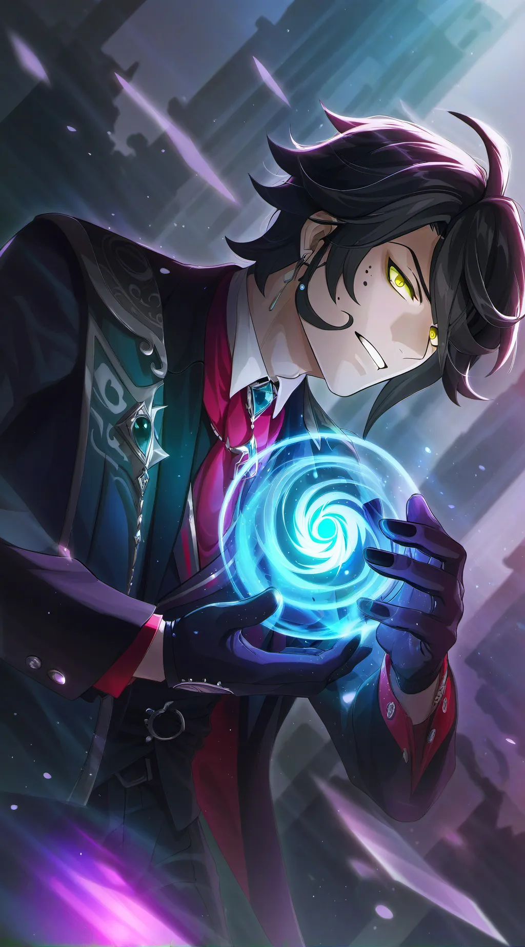 ai character: Айзек  background