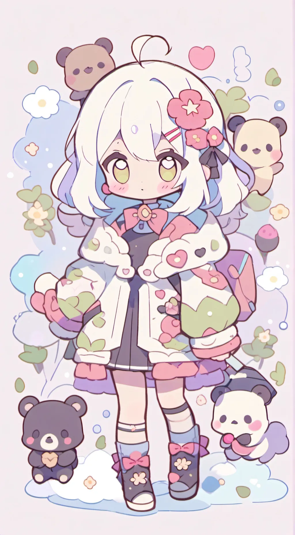 ai character: Mha bakugo lil sis background