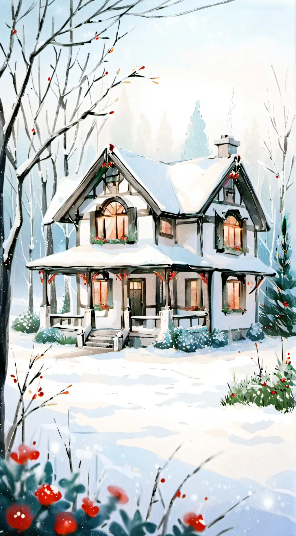ai character: Fpe christmas! background