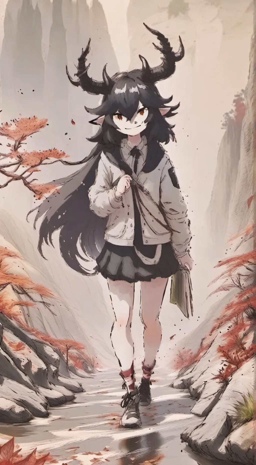ai character: Cresent  background