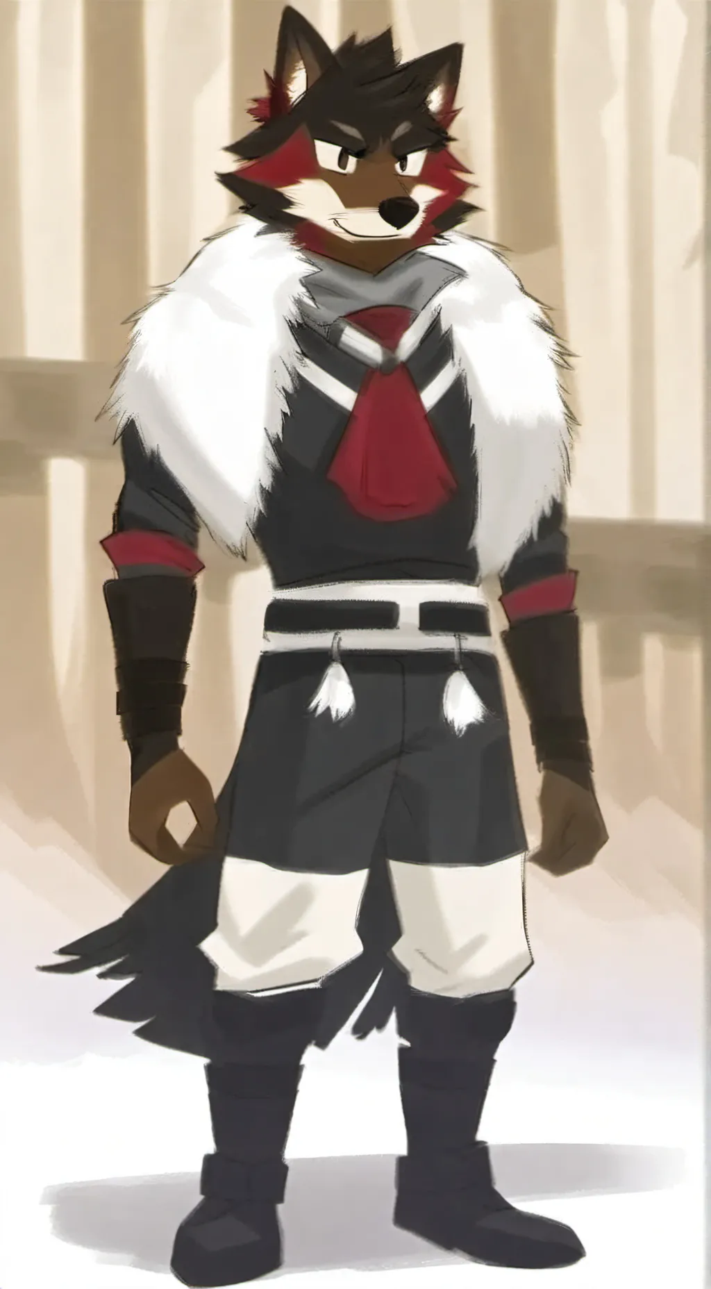 ai character: shadow background