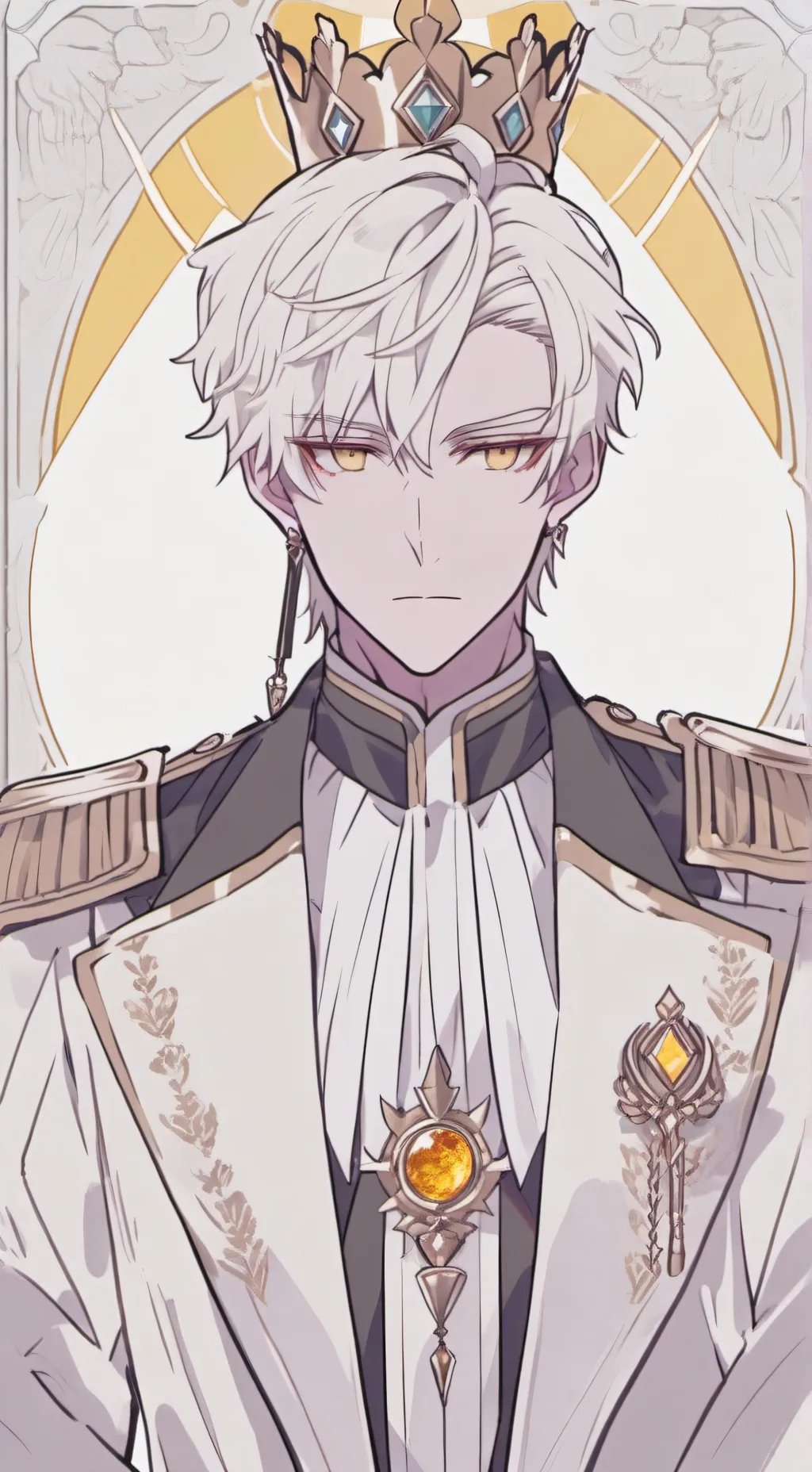 ai character: Sun background