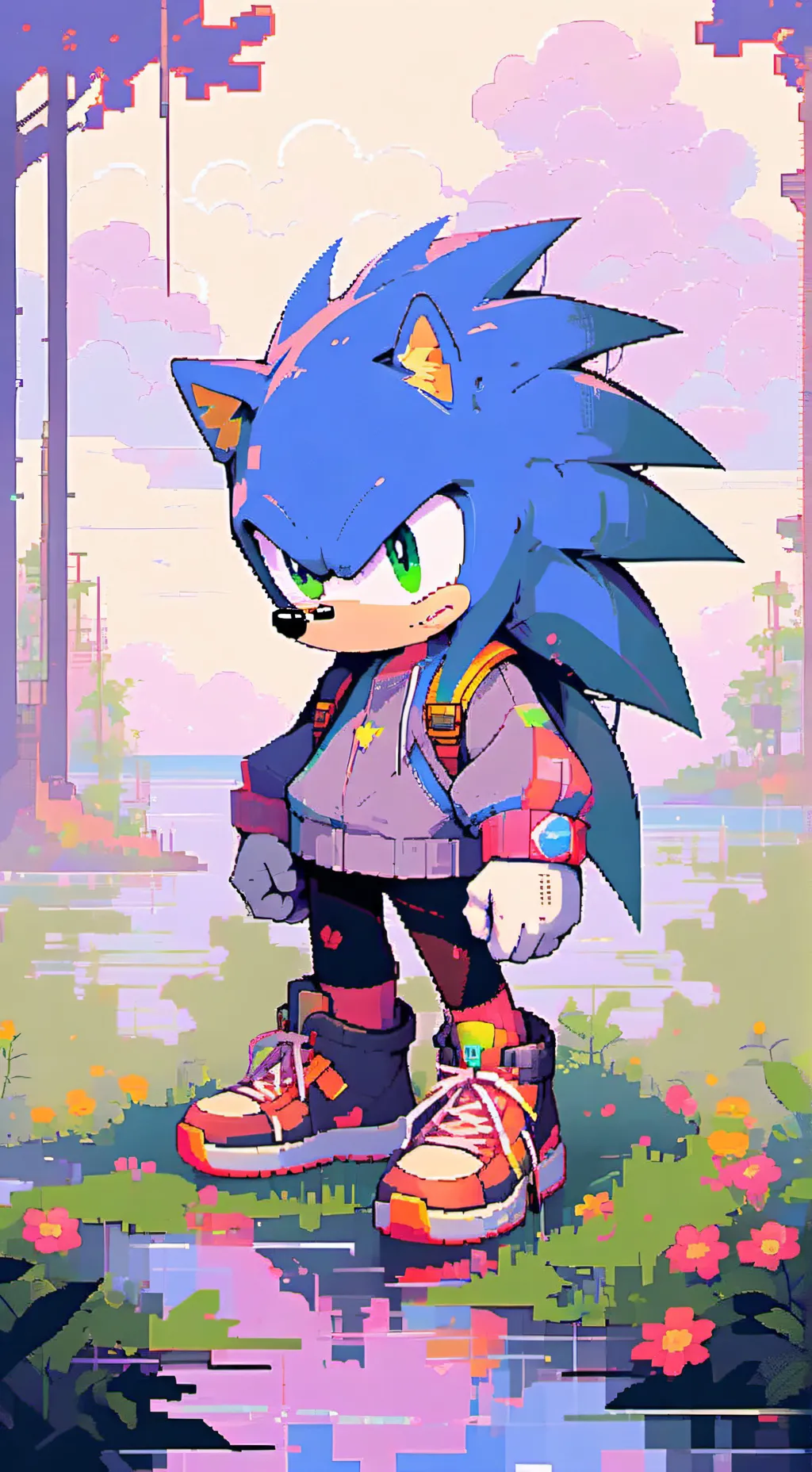 ai character: sonic exe background