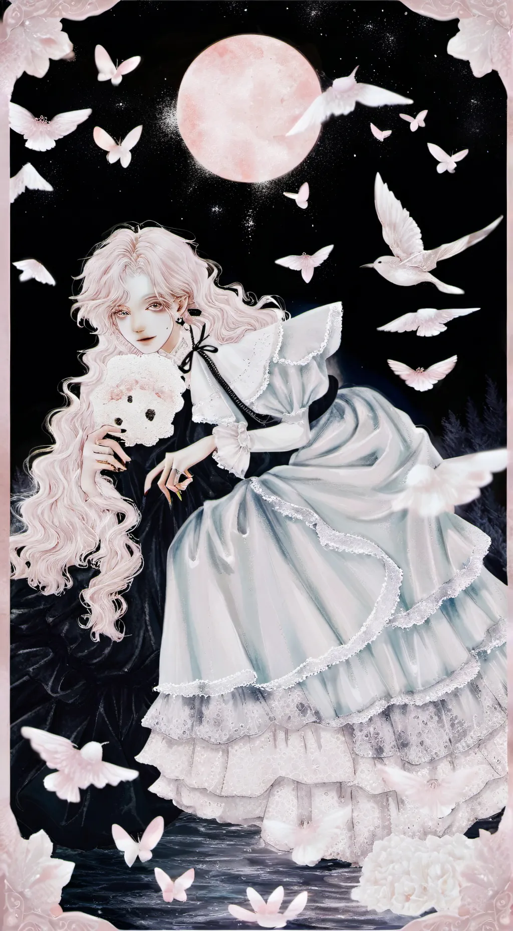 ai character: Luna(pick me( background