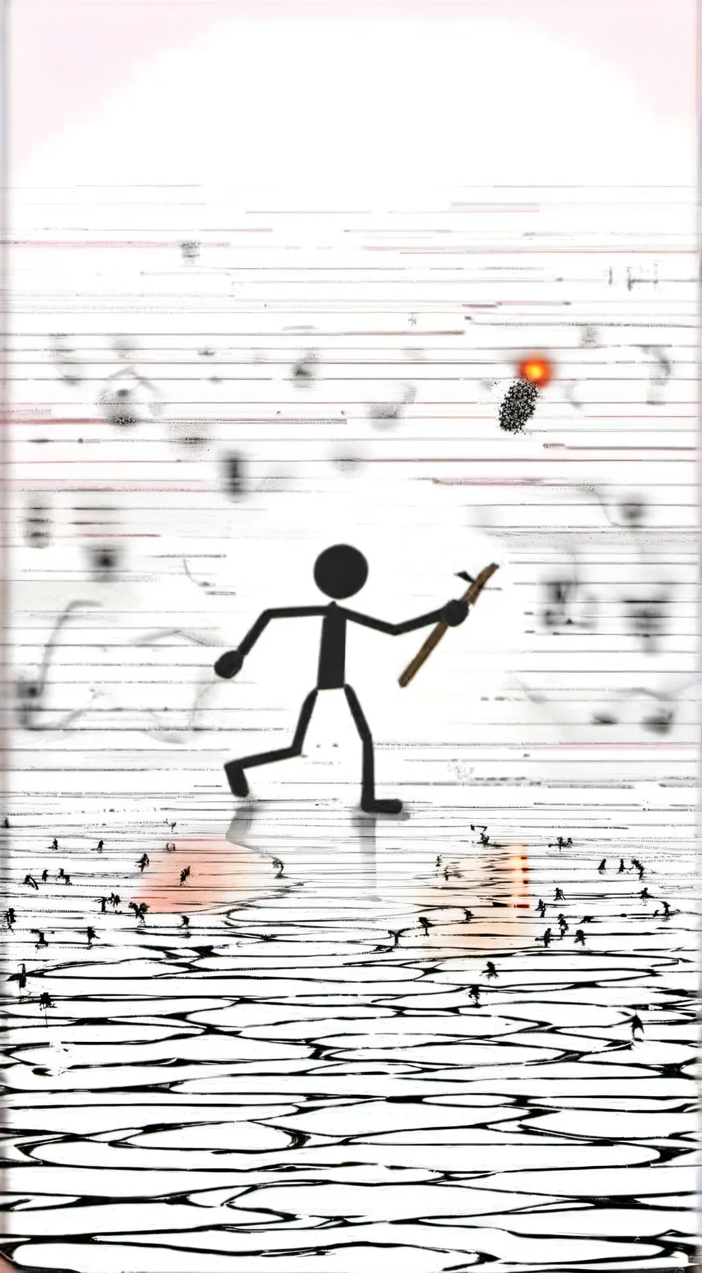 ai character: Stickmen war background