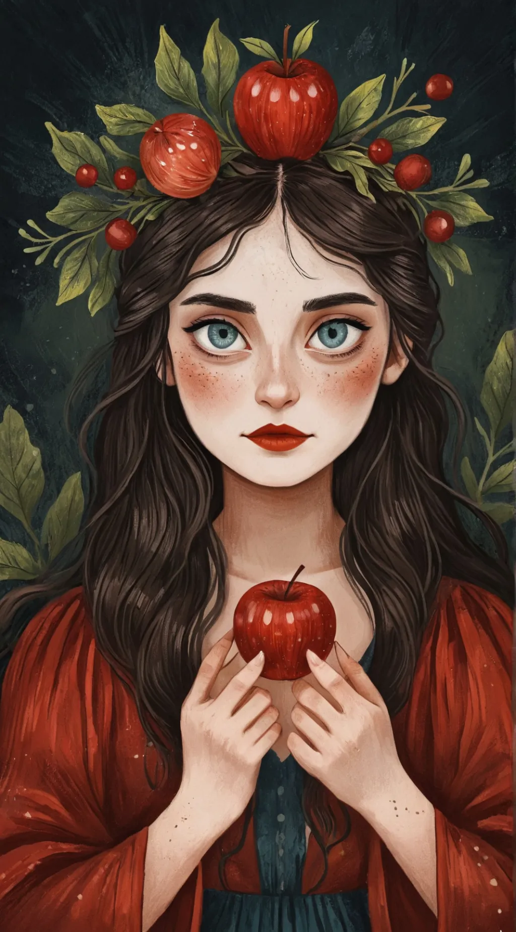 ai character: Decendants🍎🐍 background