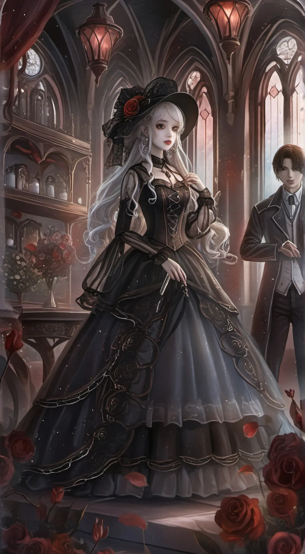 ai character: la reine background