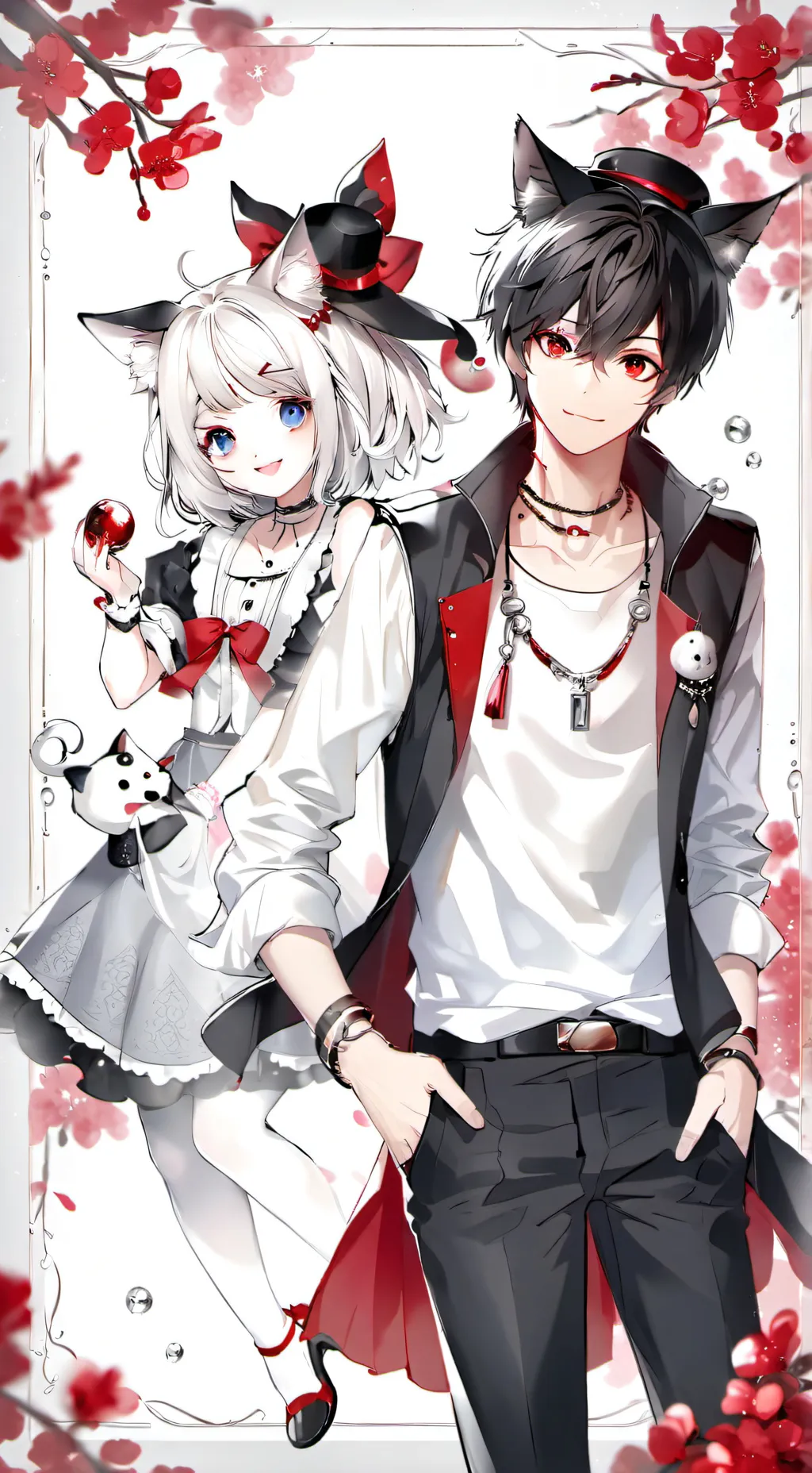 ai character: Heytor e Nina background