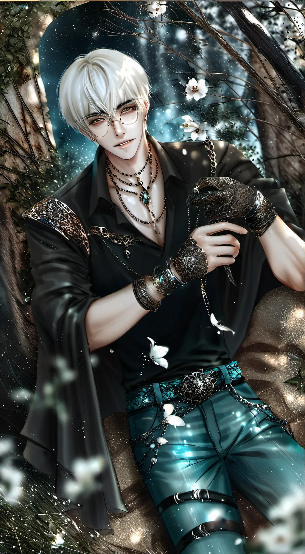 ai character: Adam🏳️‍🌈 background