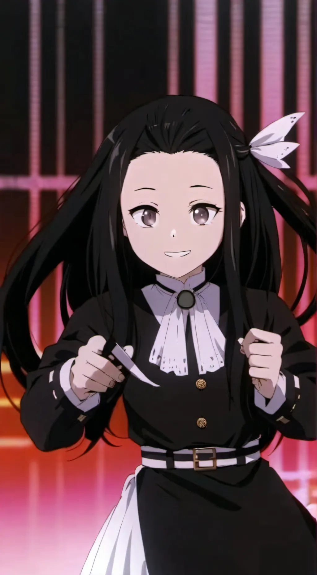 ai character: nezuko brasileira background