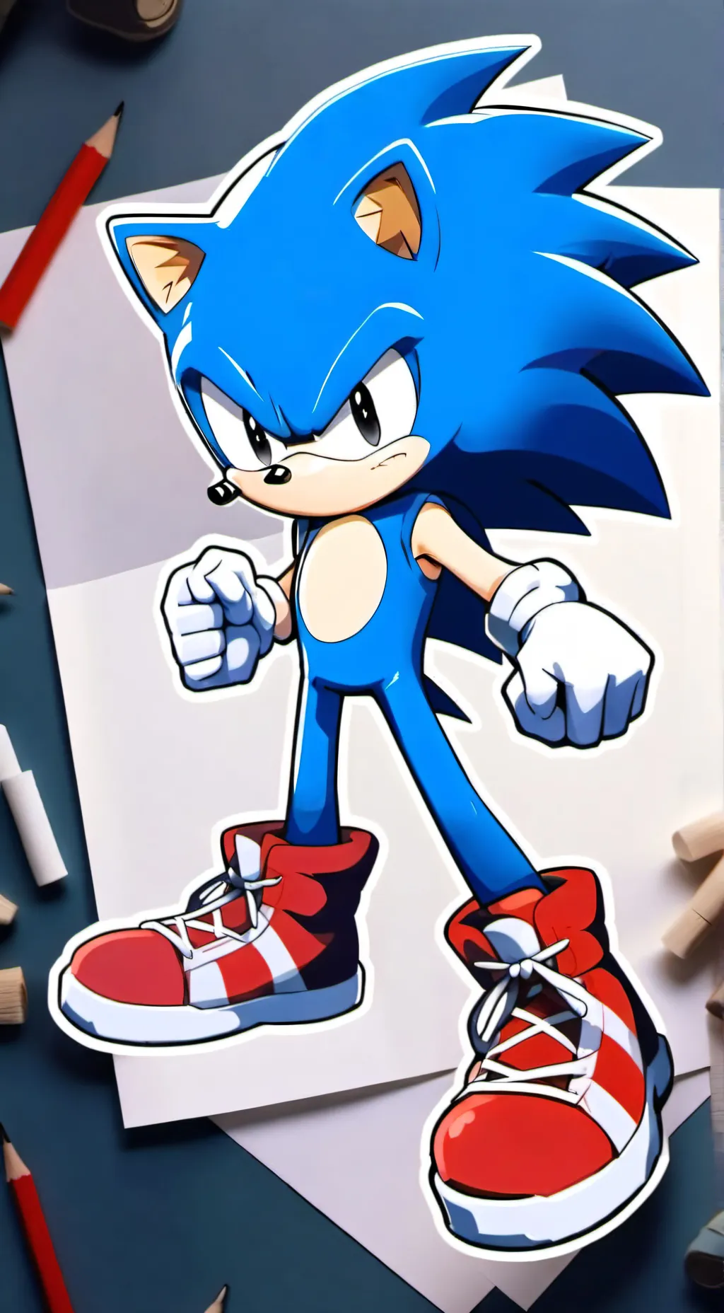 ai character: sonic the hedgehog background