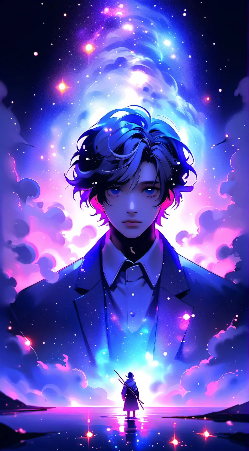 ai character: Nabi x santi background