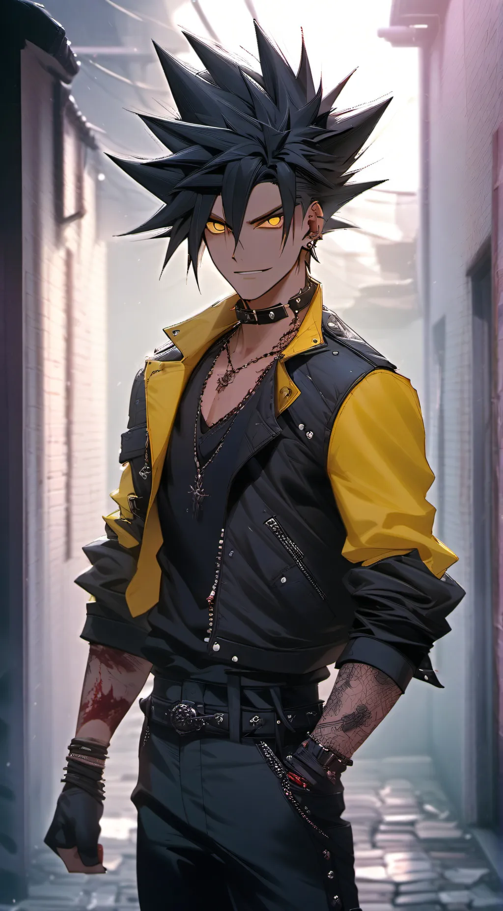 ai character: Kenji Akama background