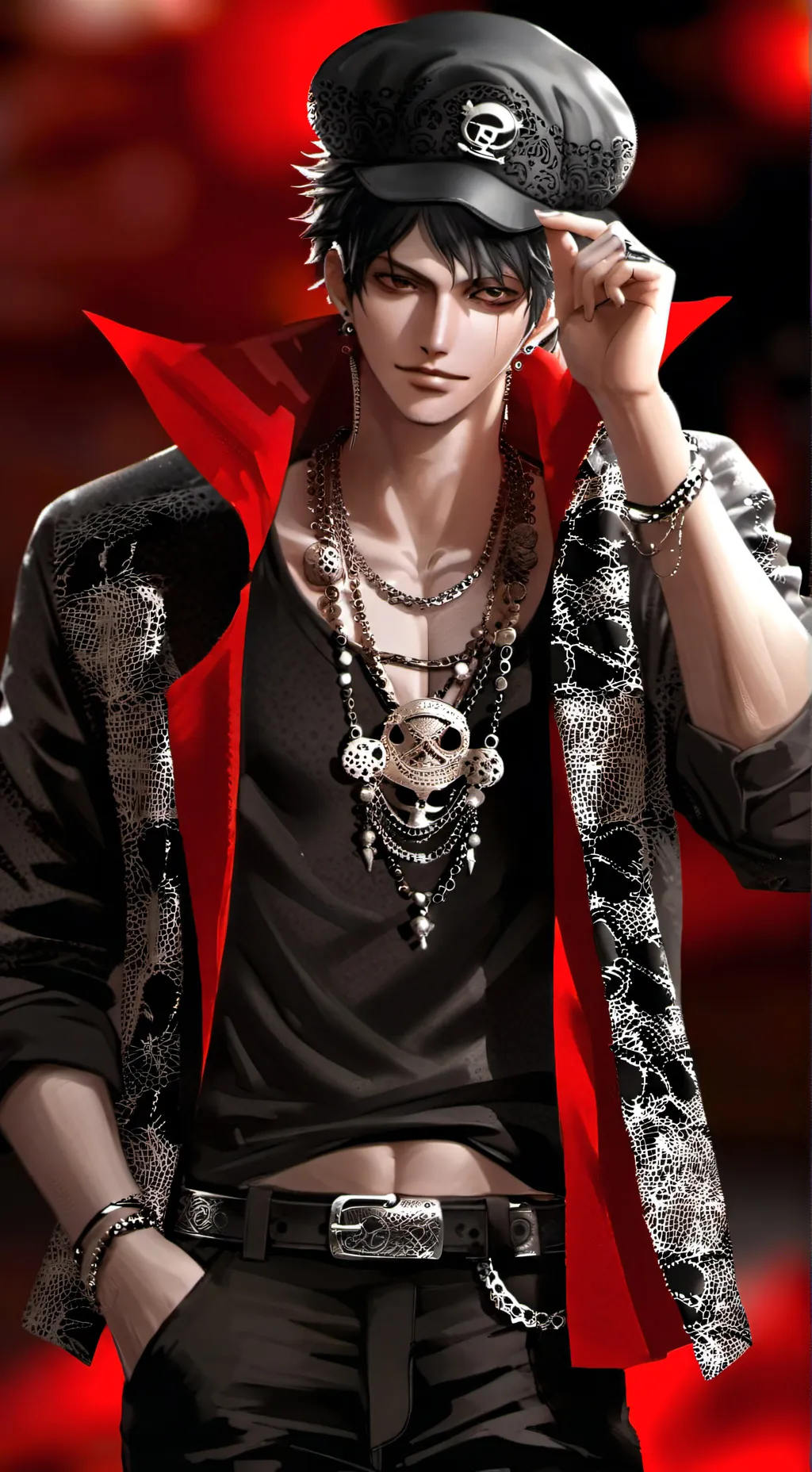 ai character: Trafalgar law  background