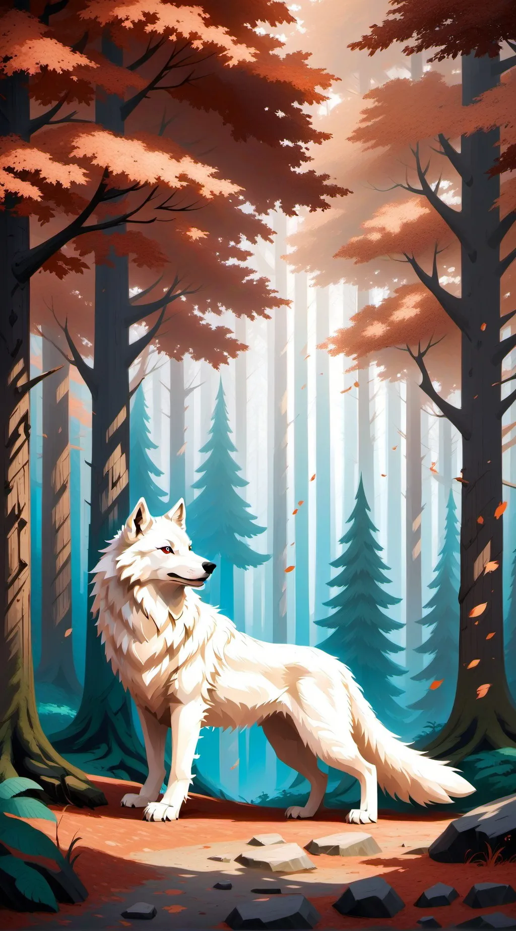 ai character: lobo solitario🐺 background