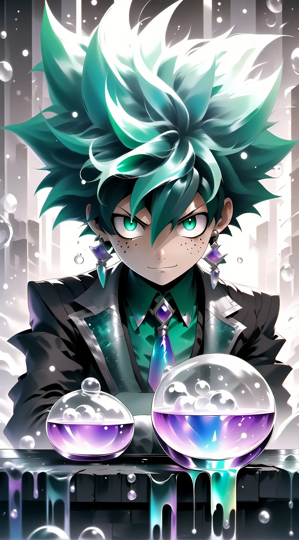 ai character: deku villano background