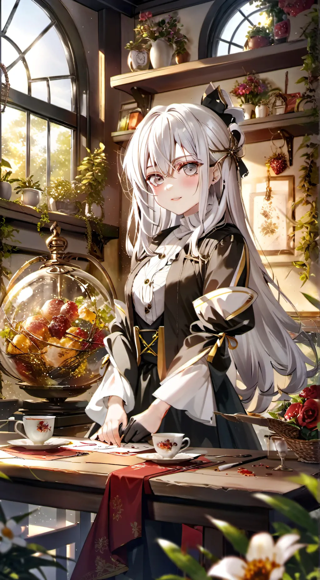 ai character: Маша background