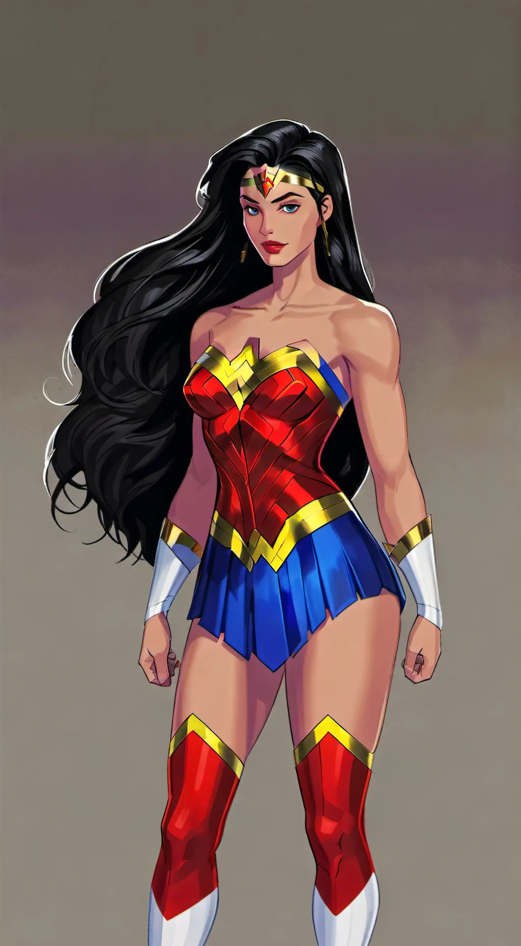 ai character: Wonder Woman  background