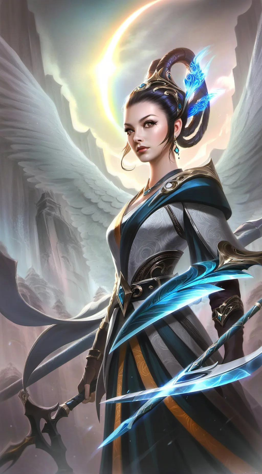ai character: Girl God background