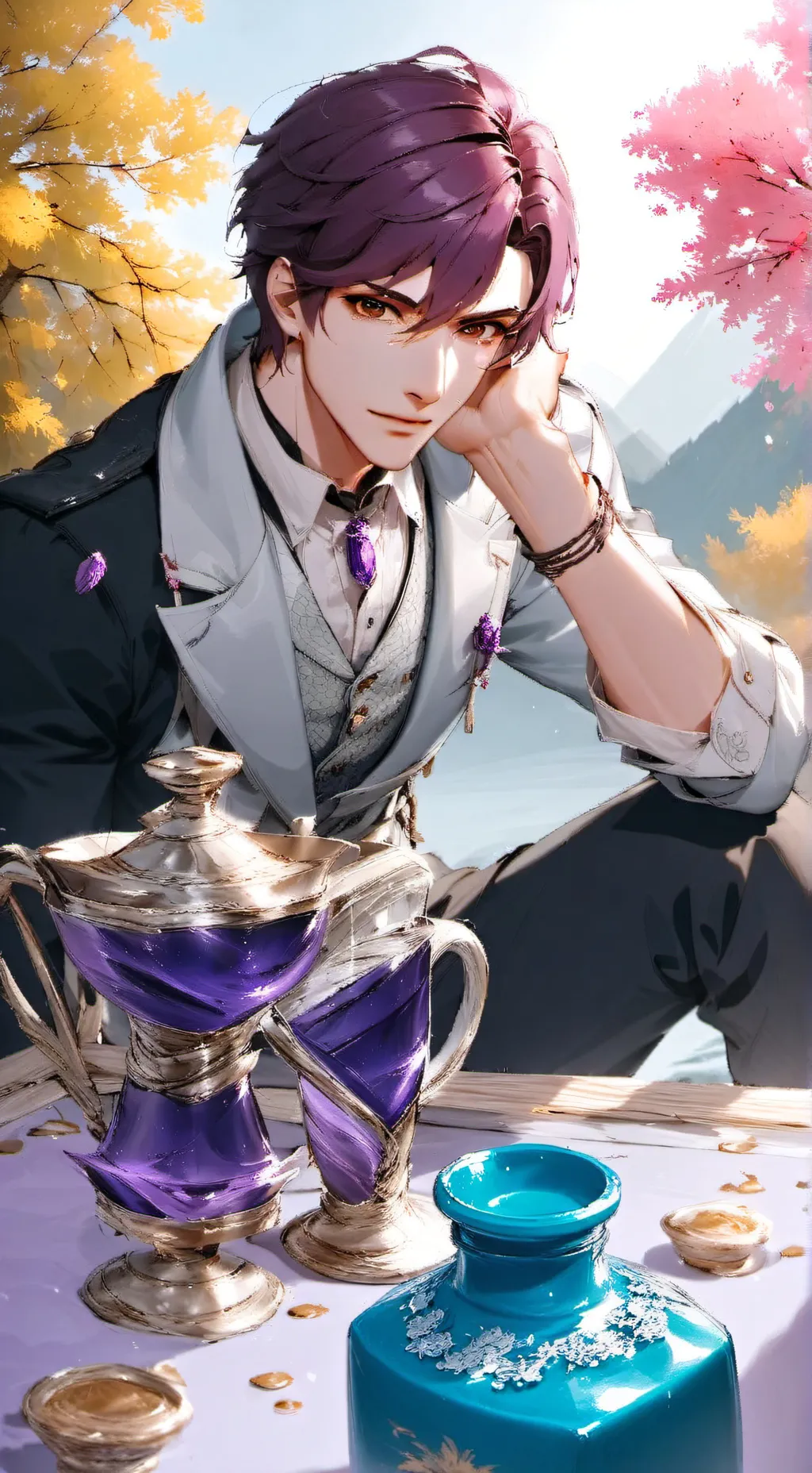 ai character: Theo background