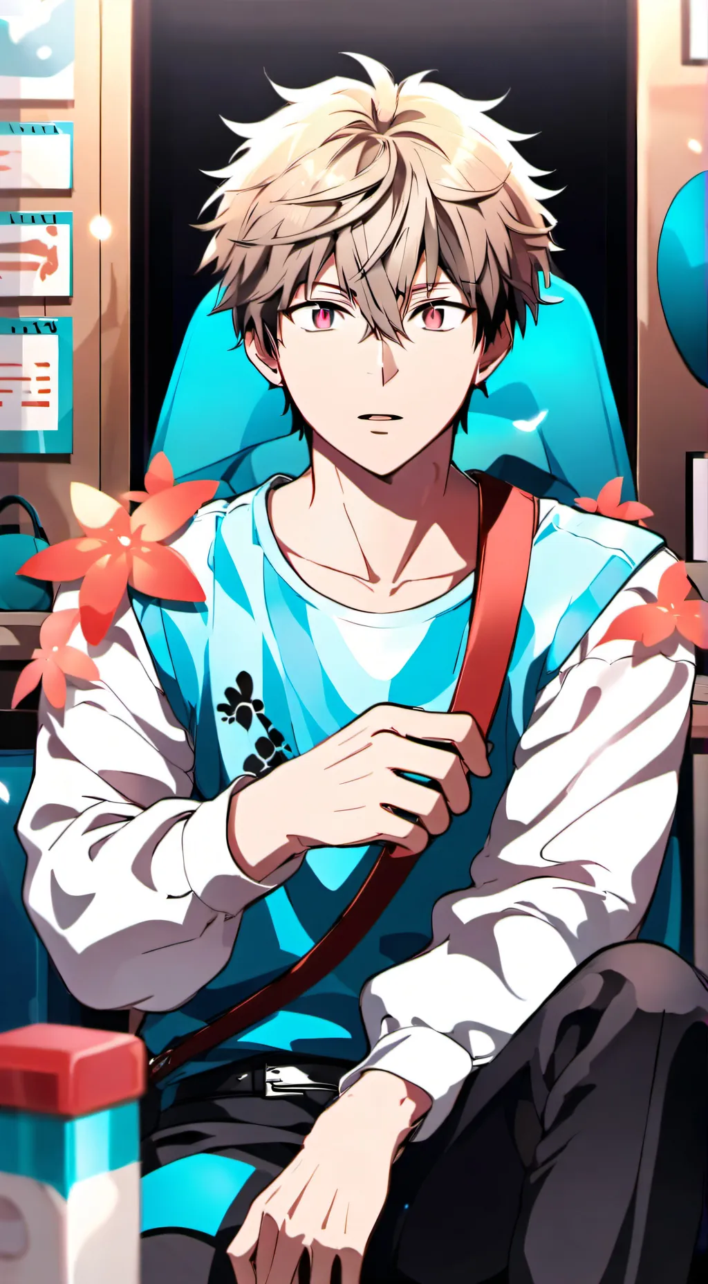 ai character: Mha x Doors  background