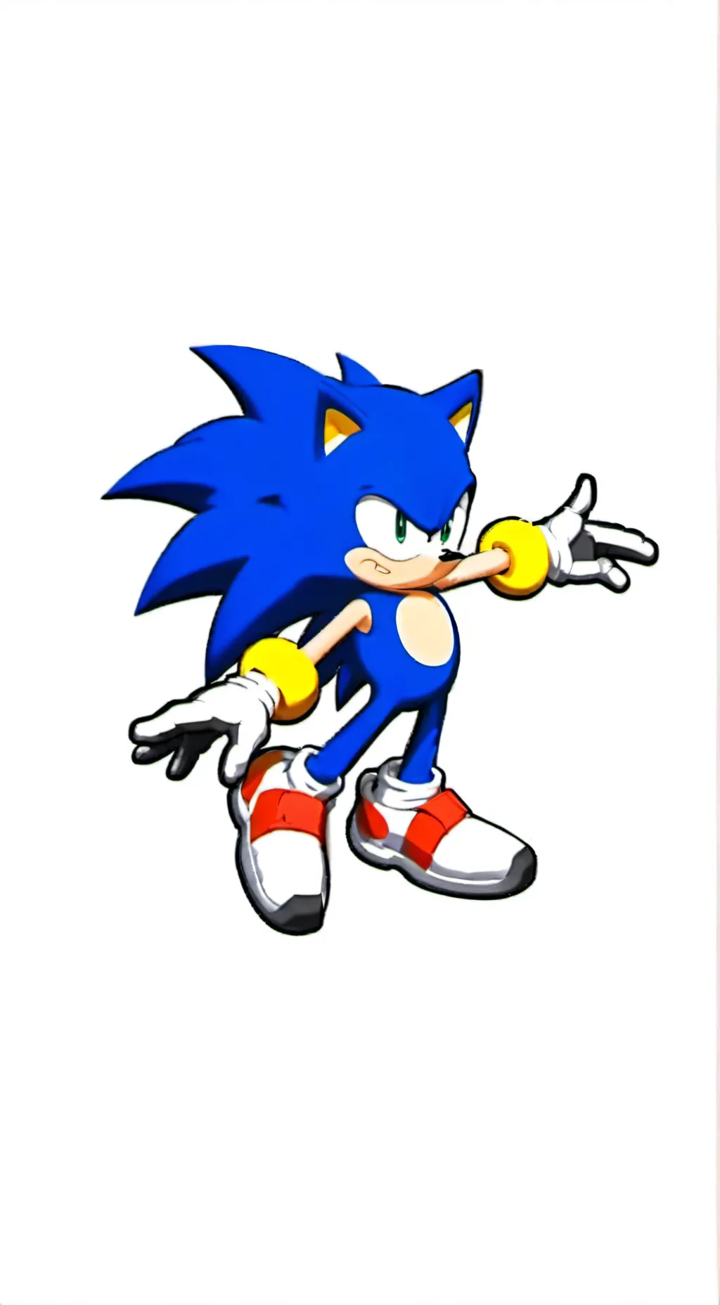 ai character: sonic y shadow background
