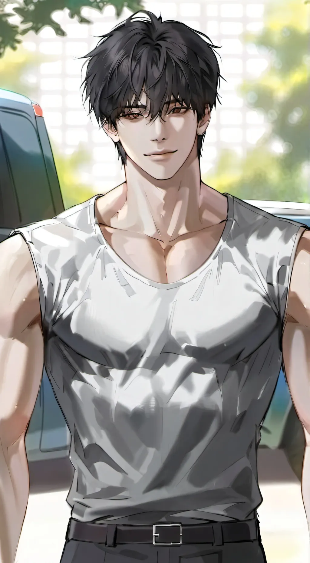 ai character: Leon background