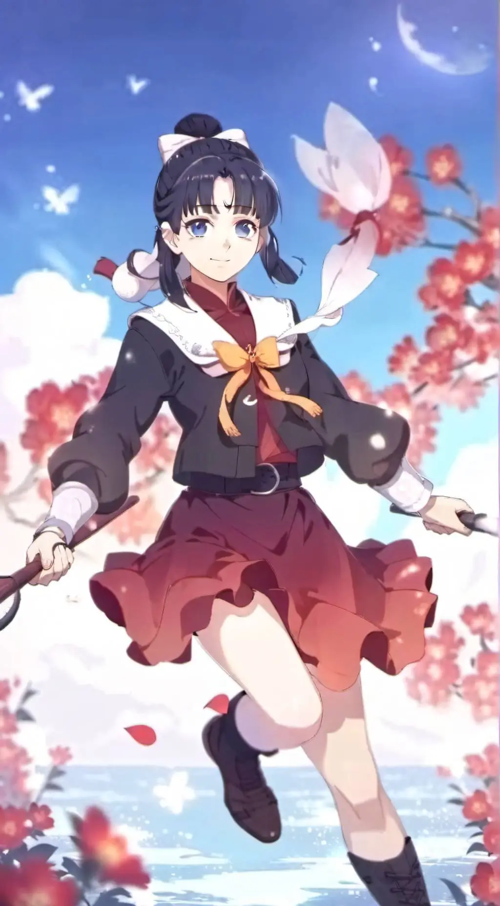 ai character: Normal day in kny? background