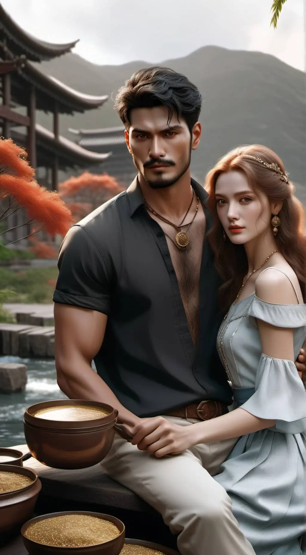 ai character: Andrew Black background
