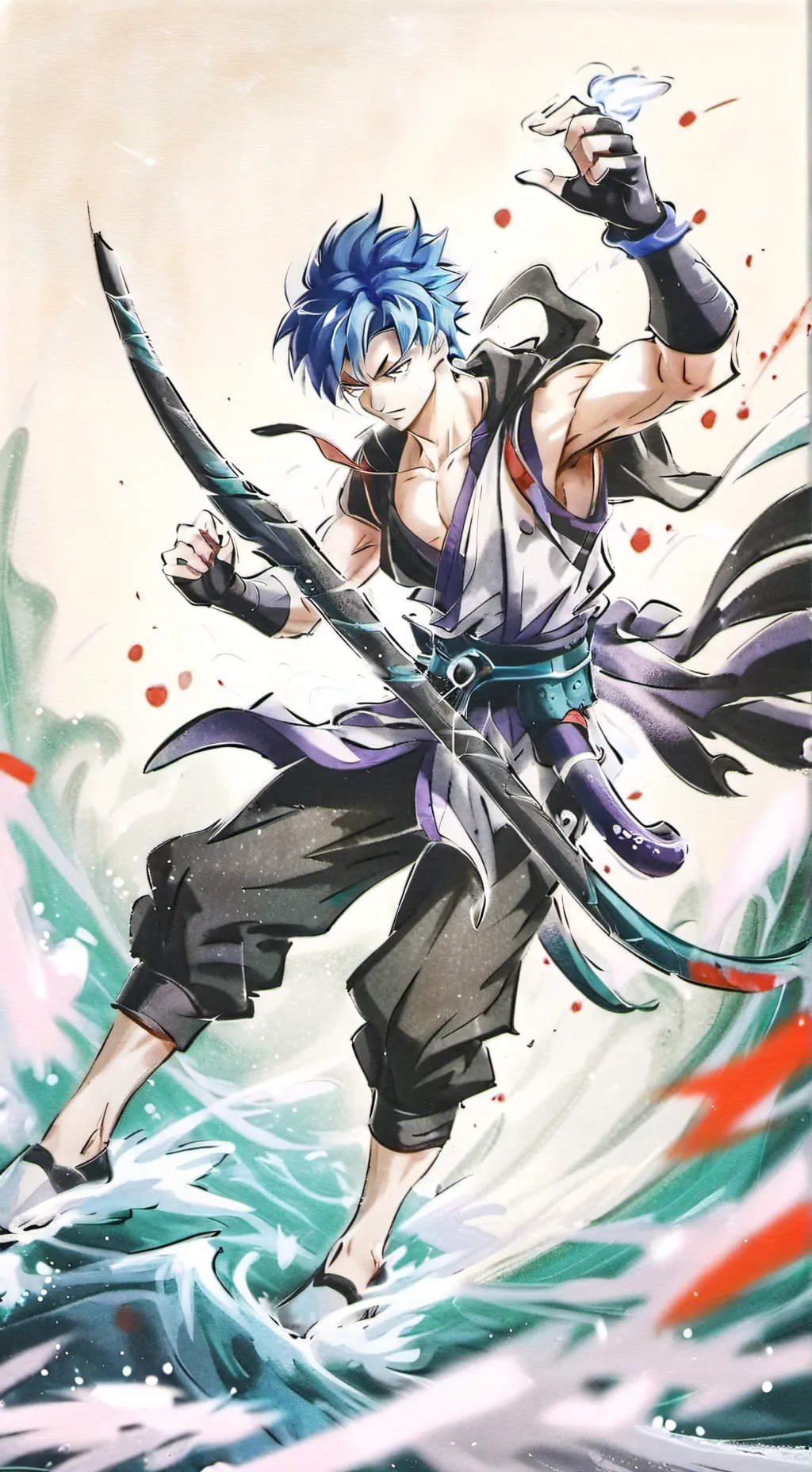 ai character: León Goku background