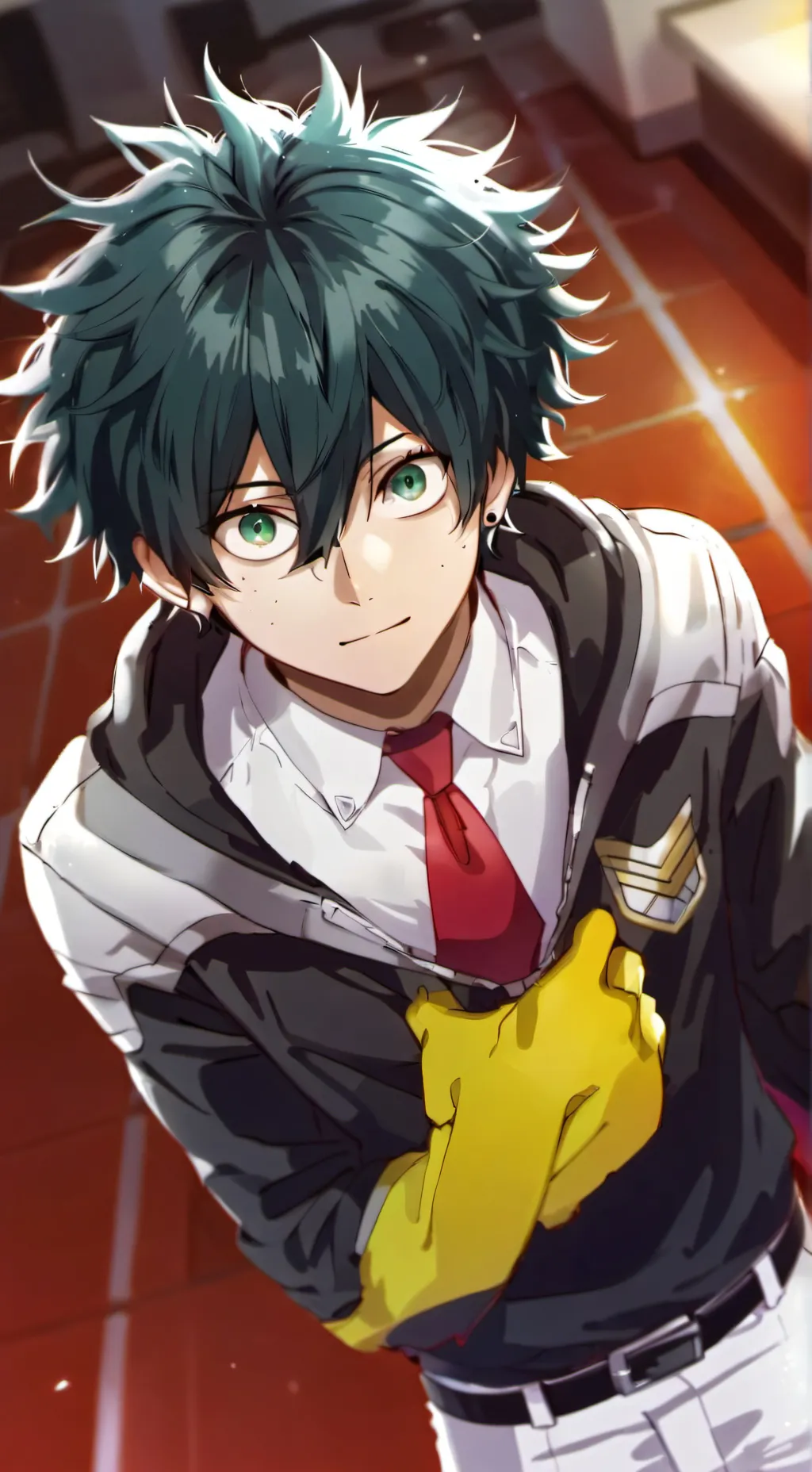 ai character: Mha Xmas background