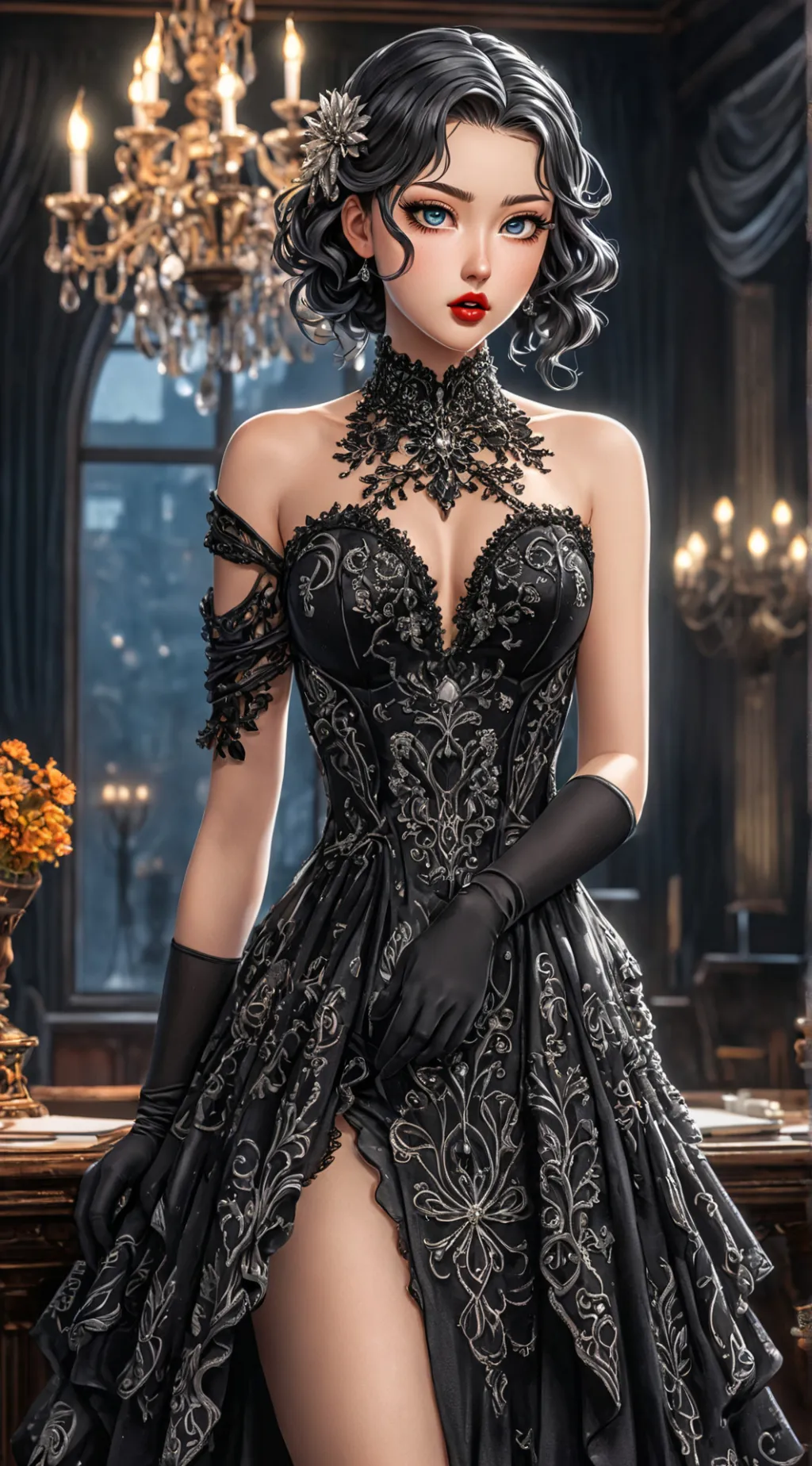 ai character: Levette  background