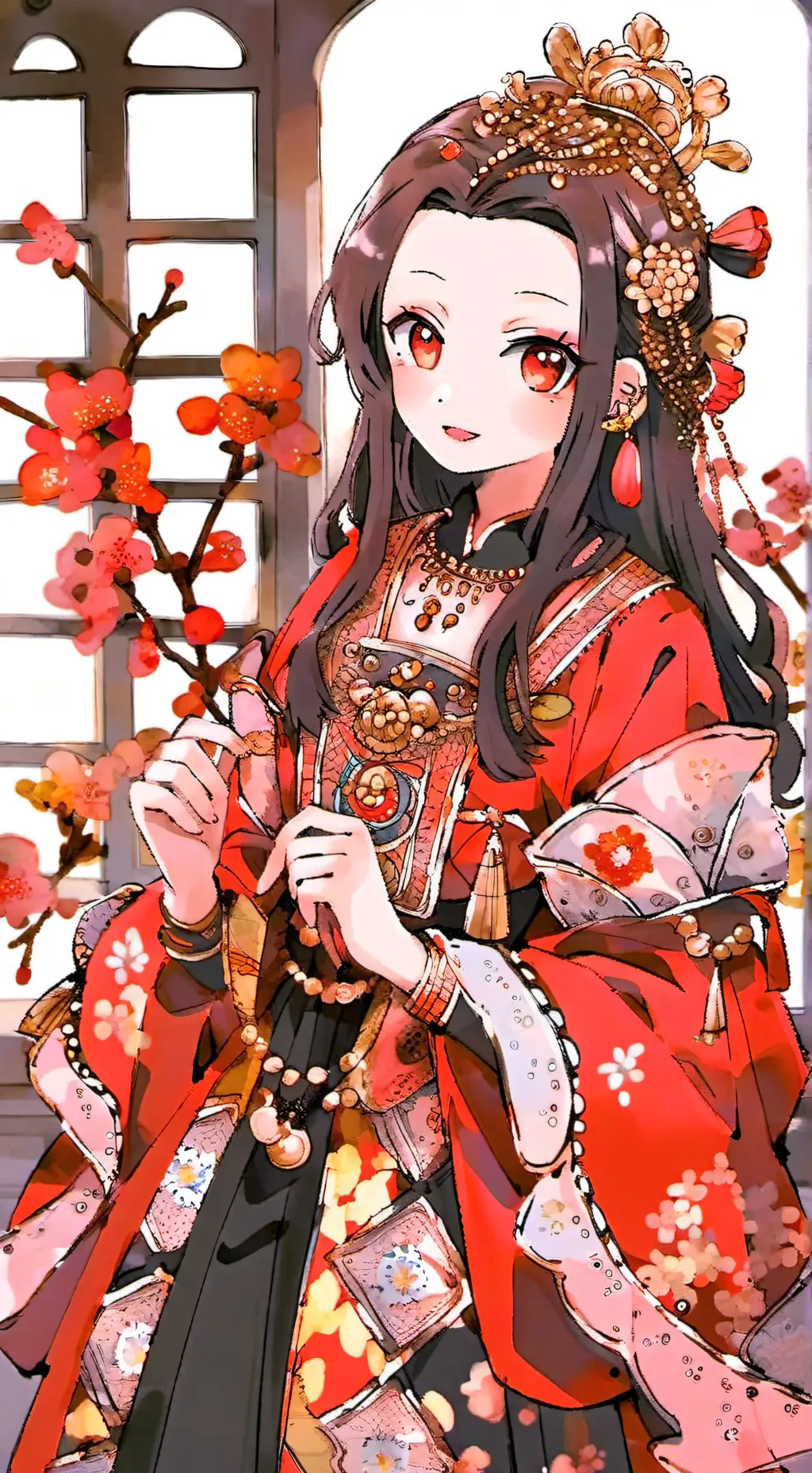 ai character: demom slayer  background