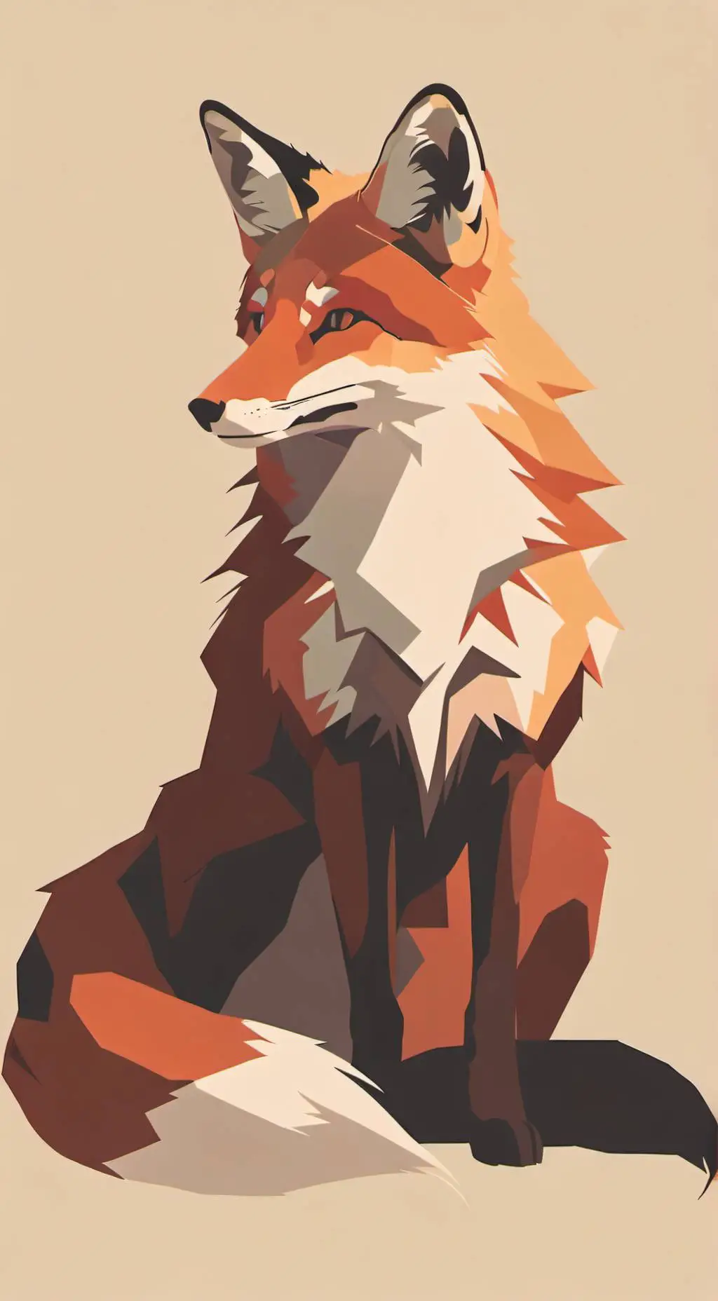 ai character: Giant fox background
