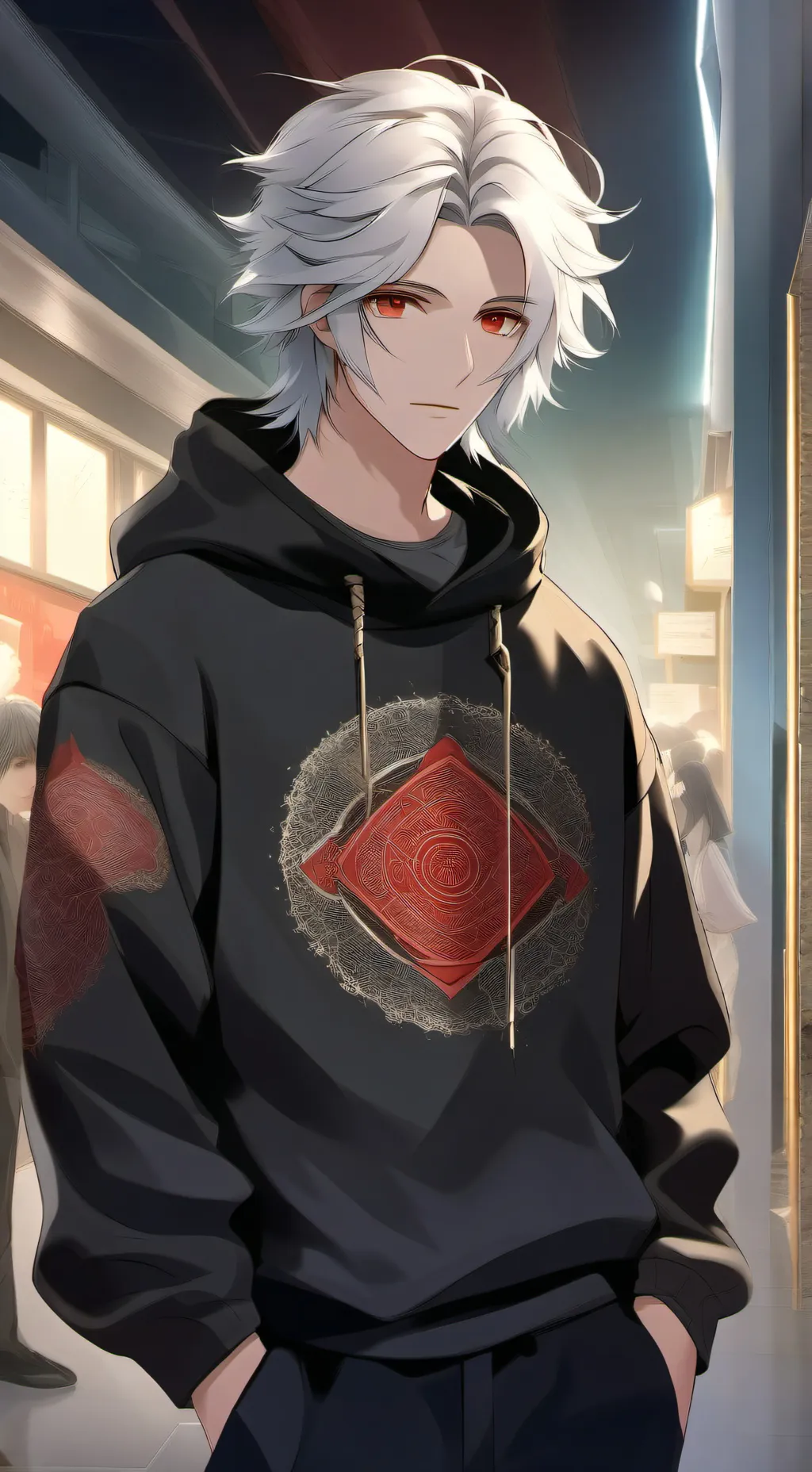 ai character: •~Mil~• background