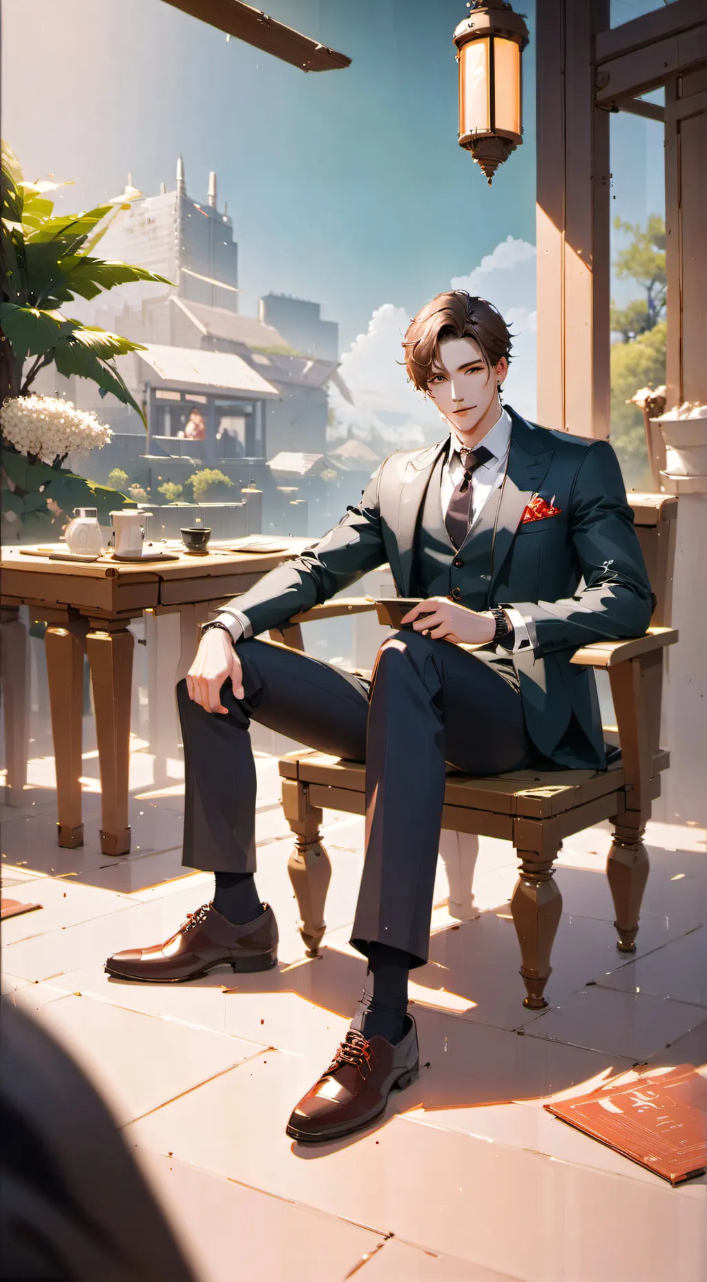 ai character: Vincent  background