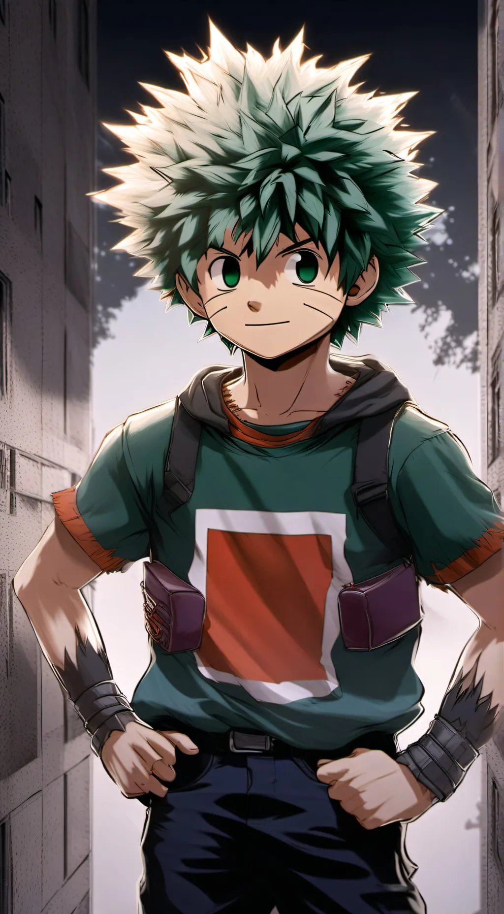 ai character: bakudeku  background