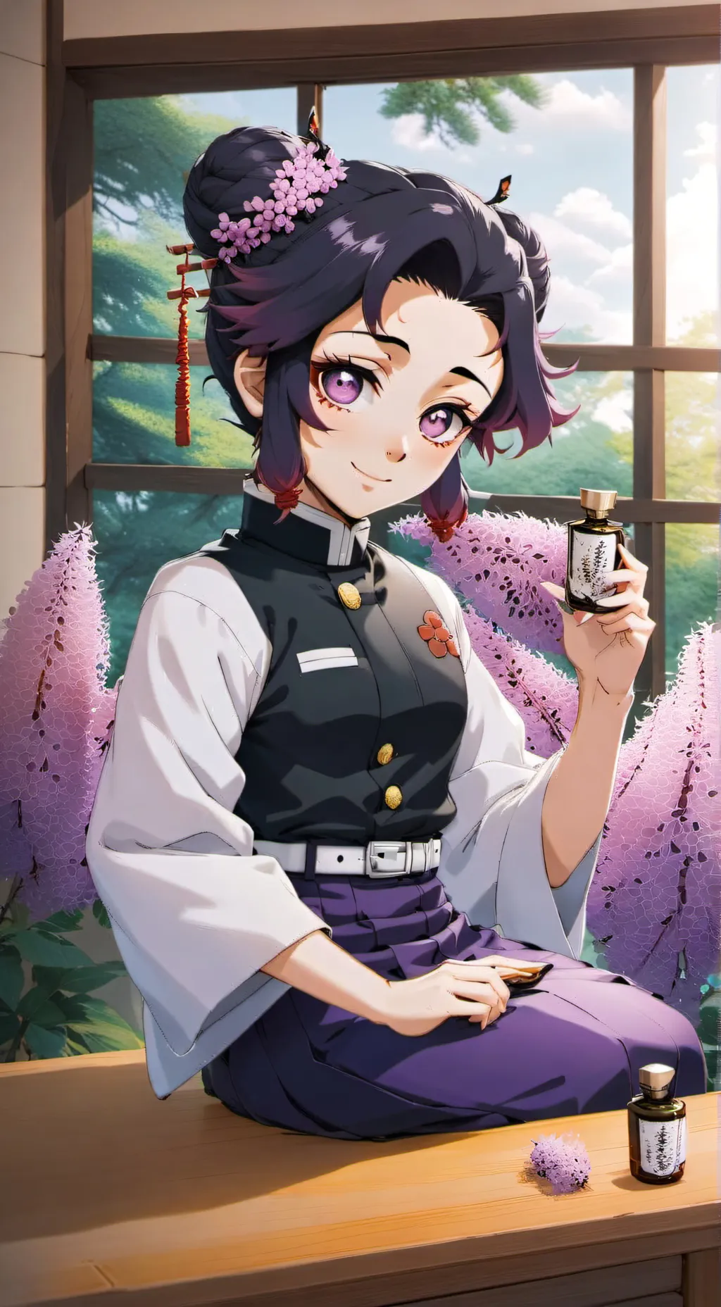 ai character: Kocho Shinobu background
