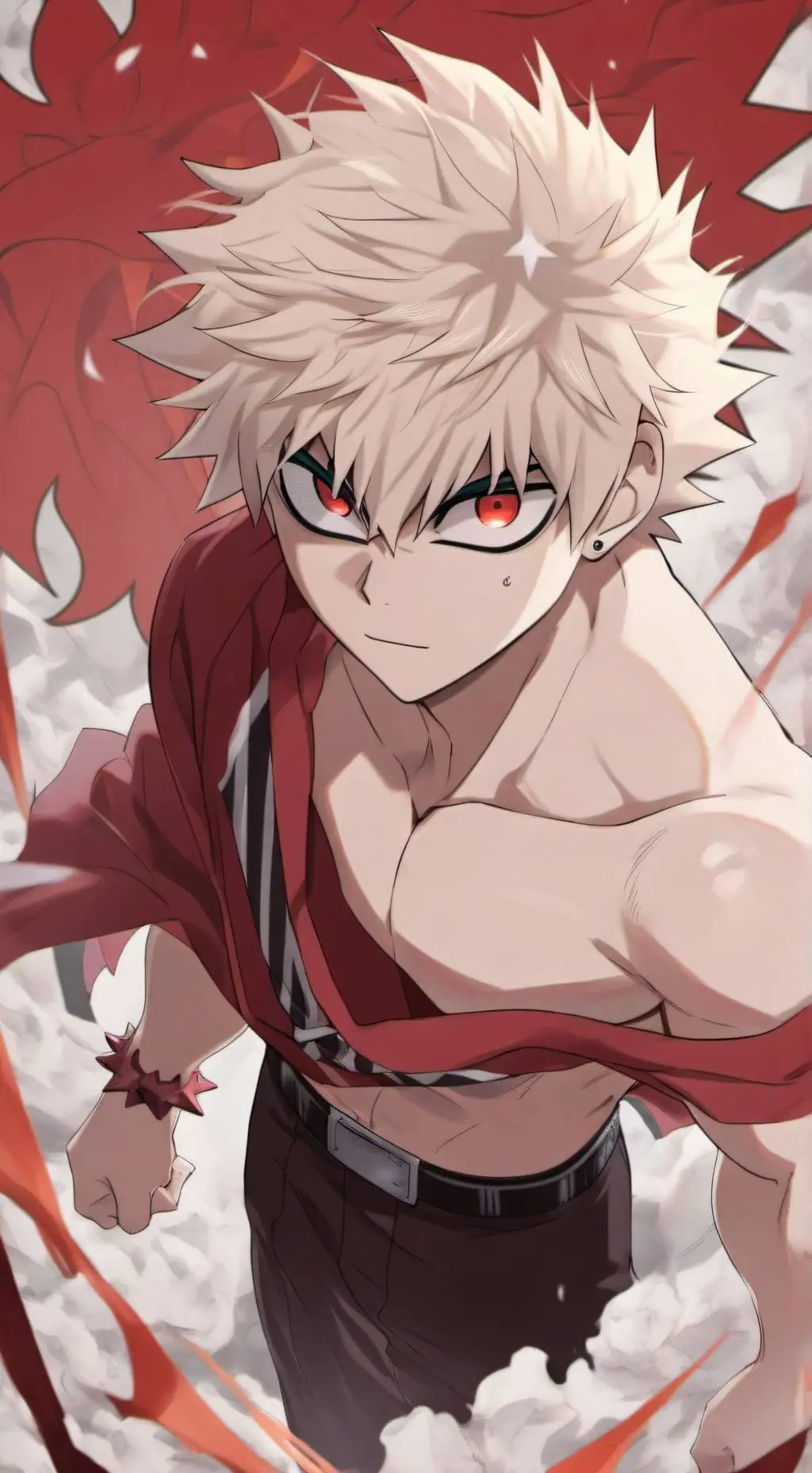 ai character: Katsuki Bakugo background